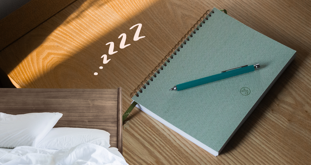 Notebook and Journaling for better sleep