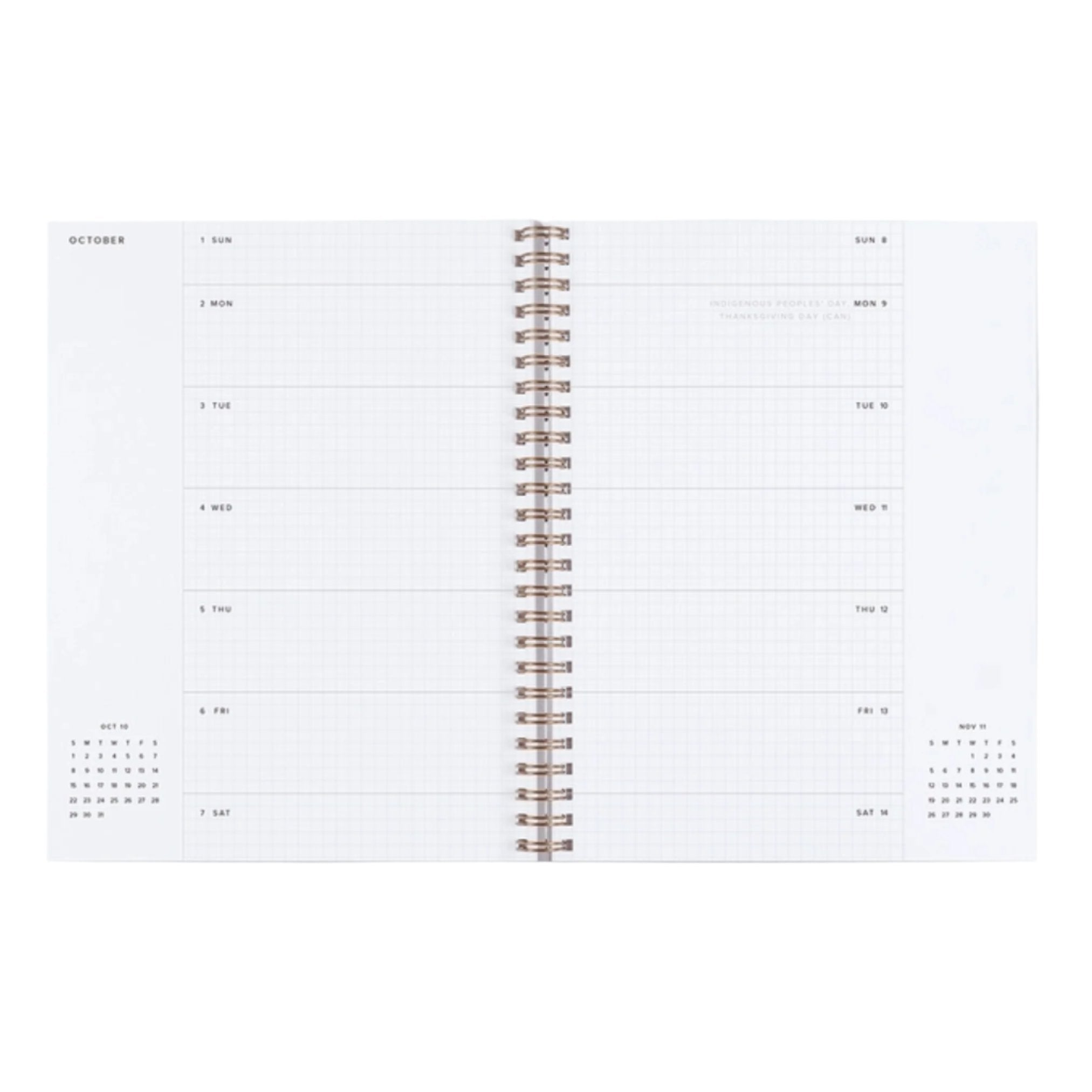 2024-2025 Academic Weekly Grid Planner - Oxford Blue