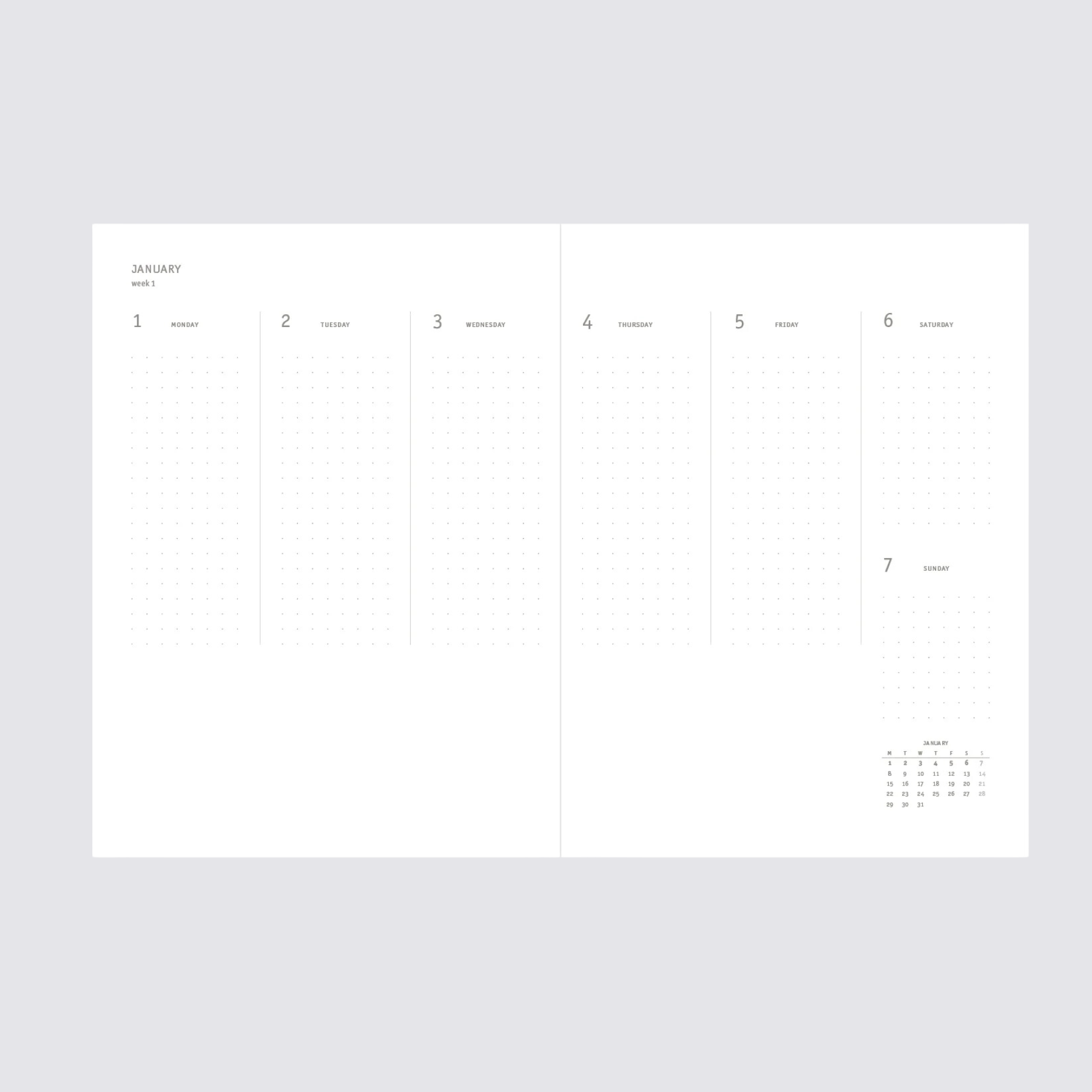2024 Klasyk Weekly Diary - Ocean