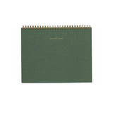 green dated planner for weekly tasks