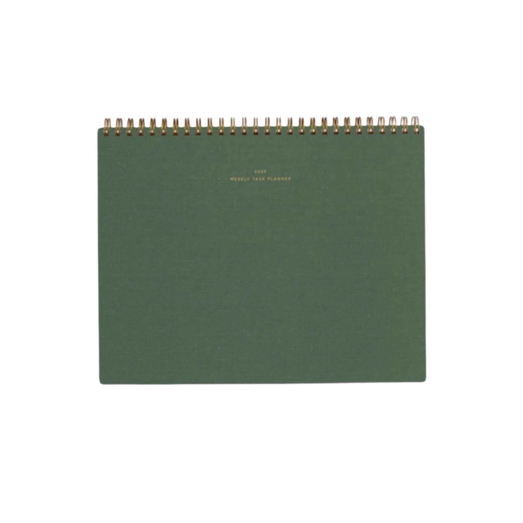 green dated planner for weekly tasks