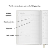 Undated Daily Planner -  Purple and Orange
