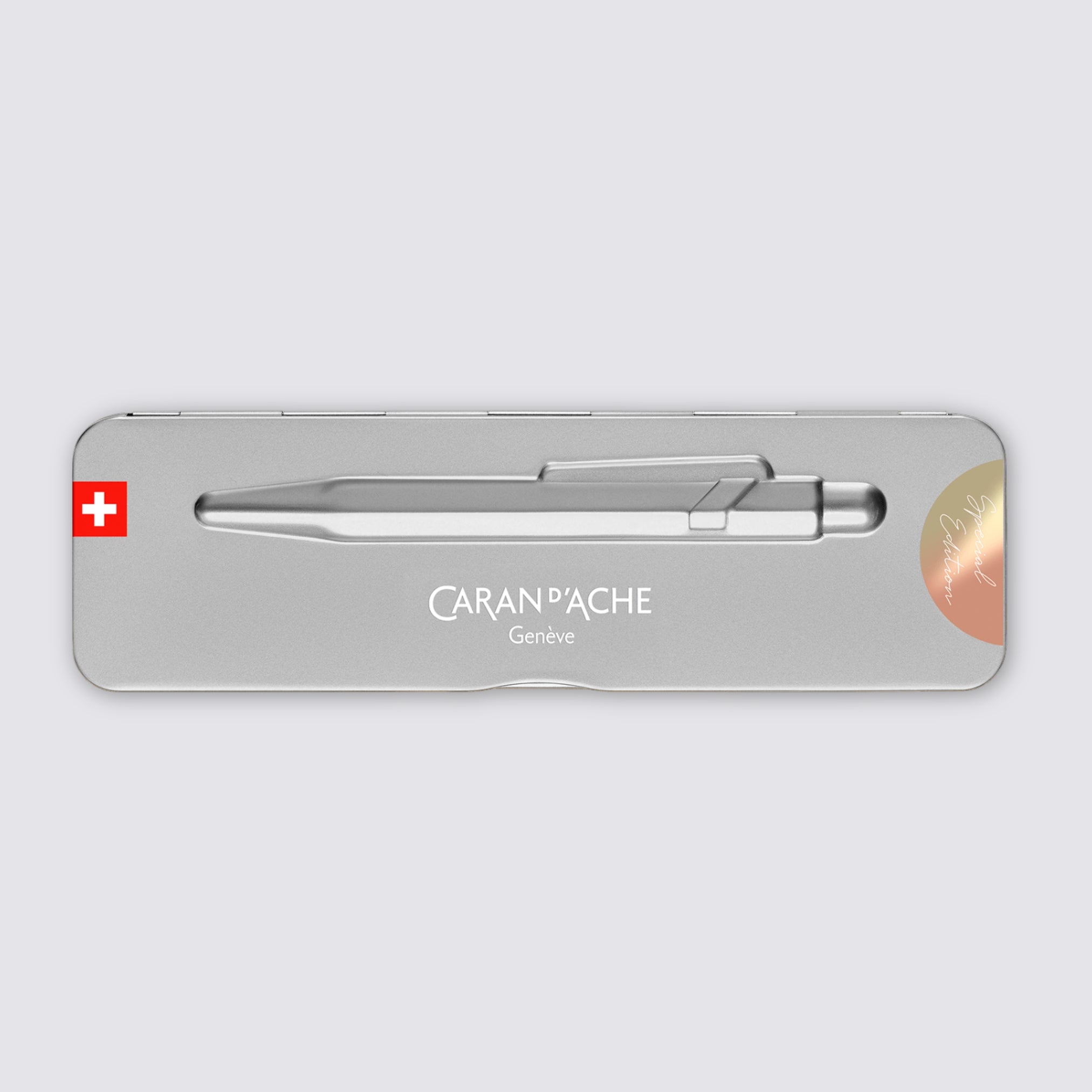 Ballpoint Pen Silver Tin
