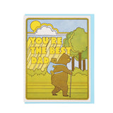 Best Dad Hiking Bears Card