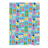 Animals Birthday Gift Wrap Paper 
