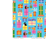 Animals Birthday Gift Wrap Paper 
