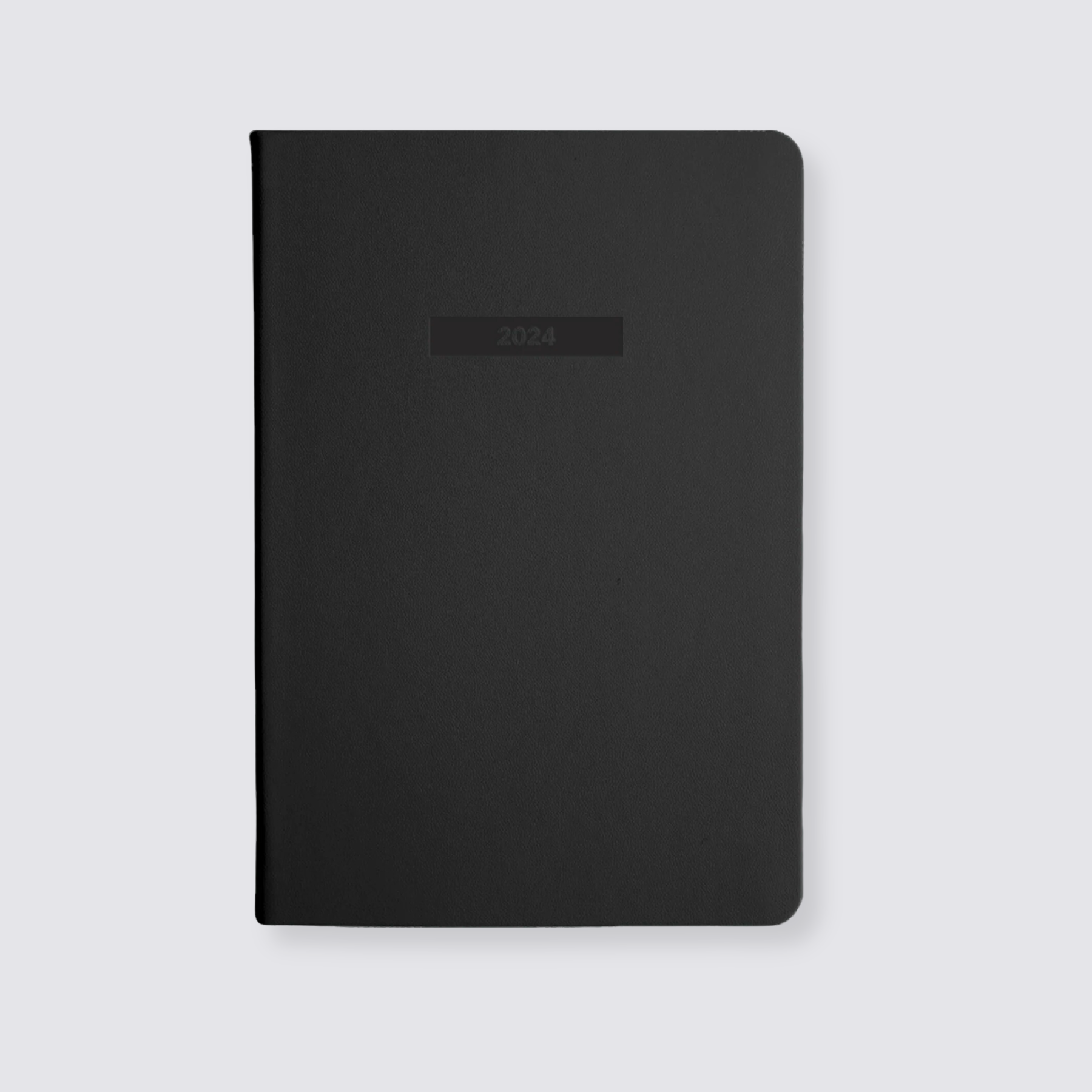 Black weekly spread diary 2024 A5