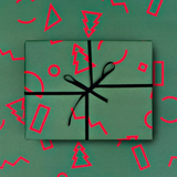 Gift Wrap Sheet - Christmas Memphis Print