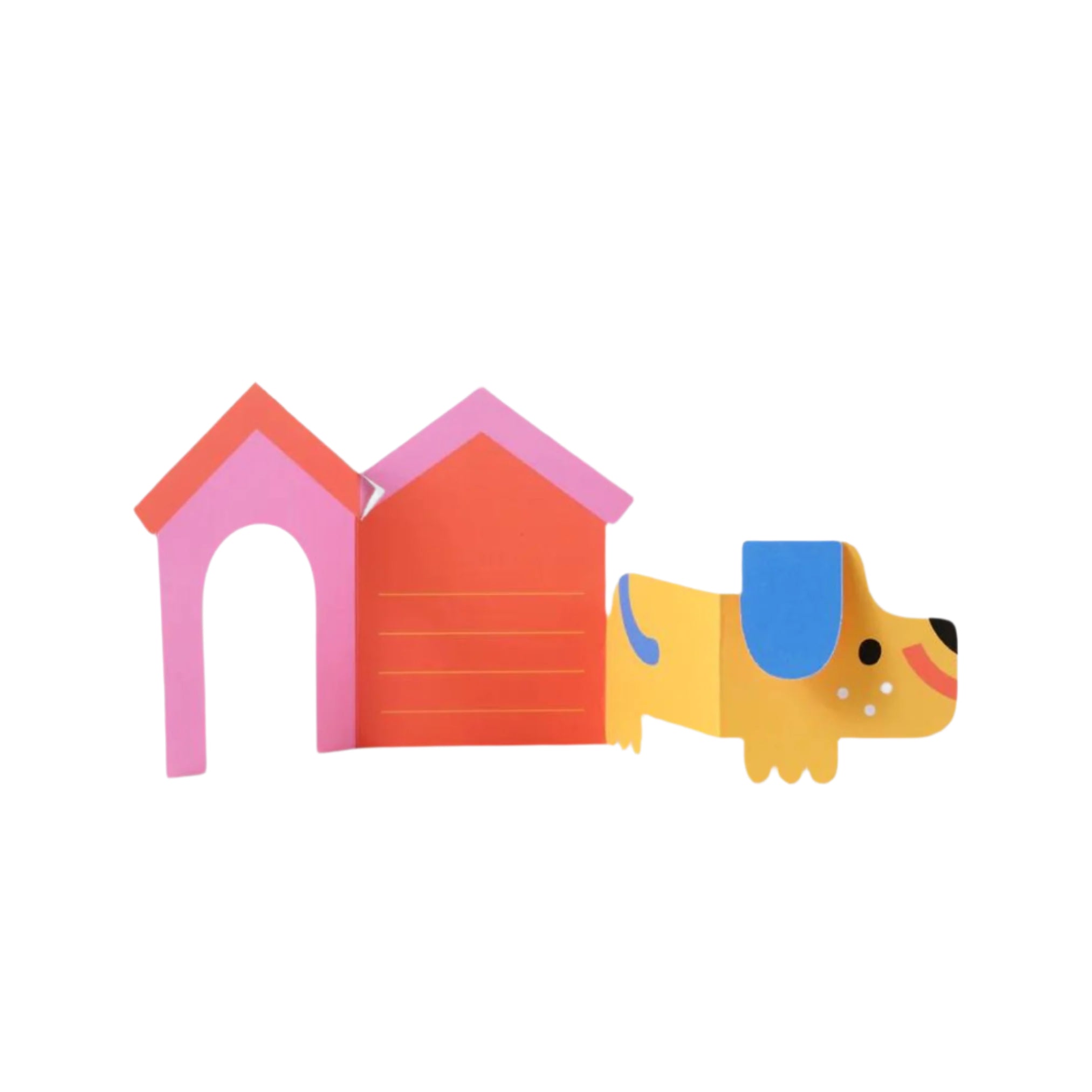 Half Open Dog Fold Out Card
