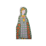 Flower Lady Shaped Greetings Card
