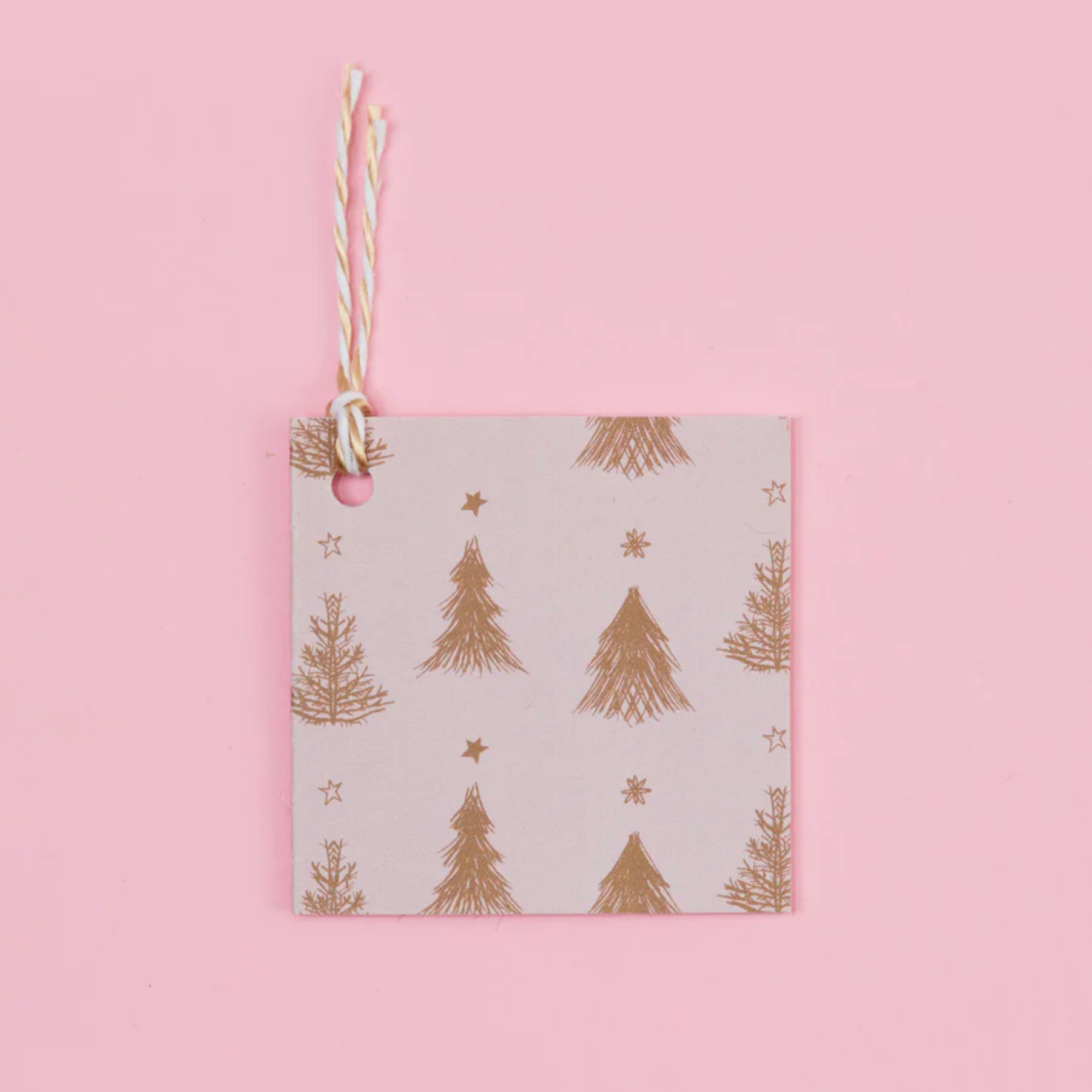 Gift Tags - Pink Tree (Set of 6)