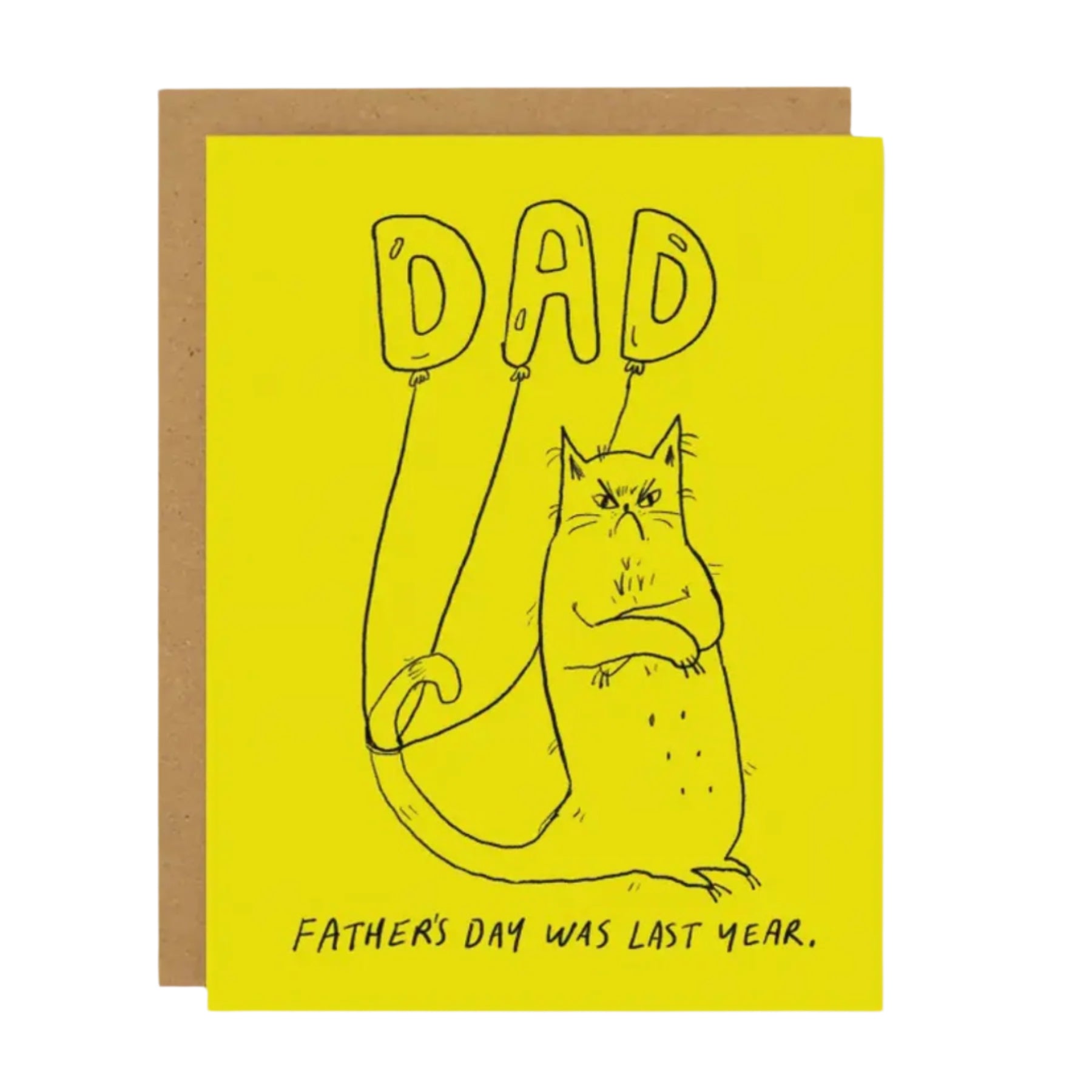 Grumpy Cat Father's Day Card