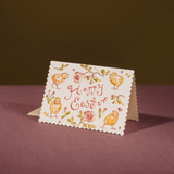 Happy Easter Chick - Scalloped Edge Card