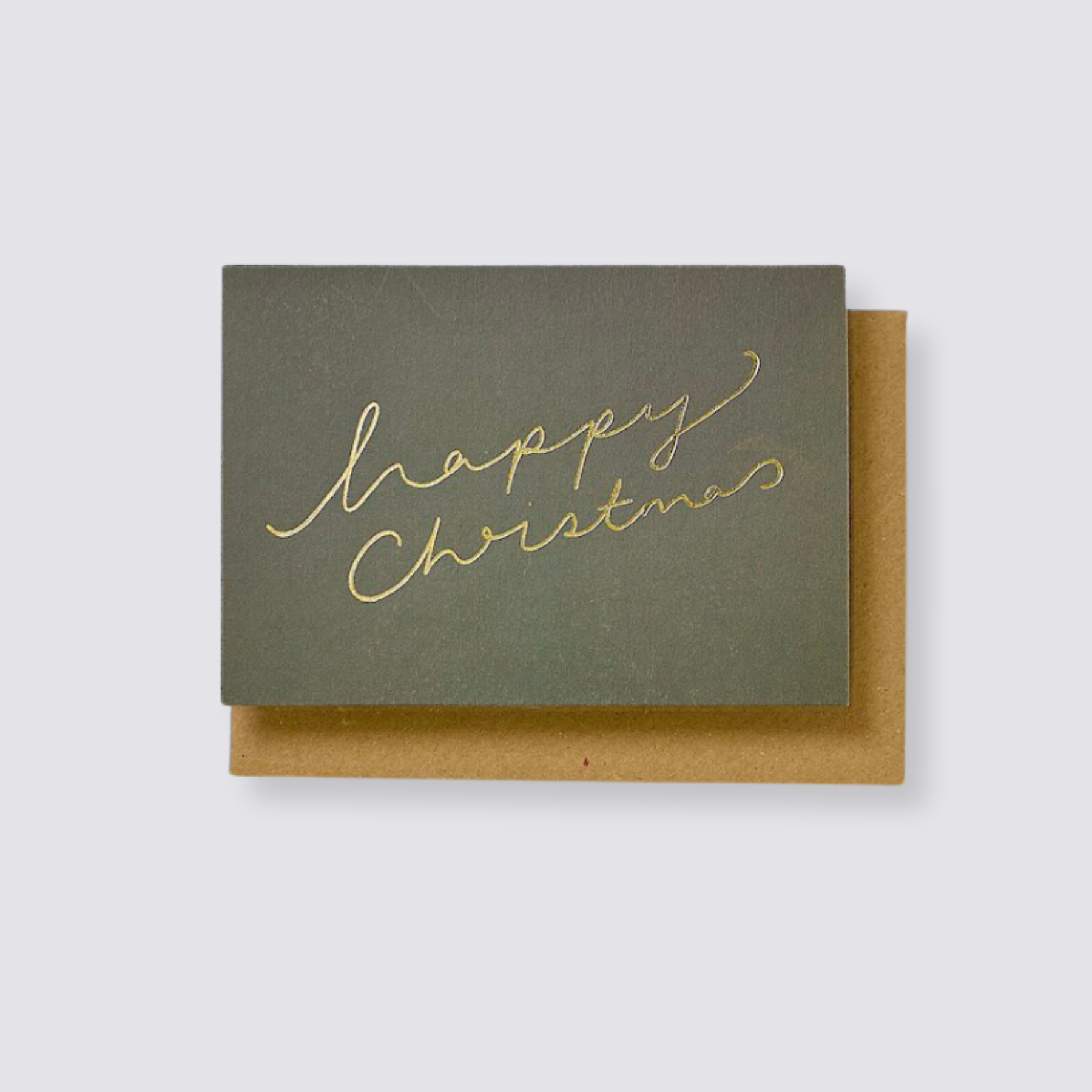 warm green happy christmas katie leamon card