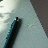 Light green undated planner bookcloth