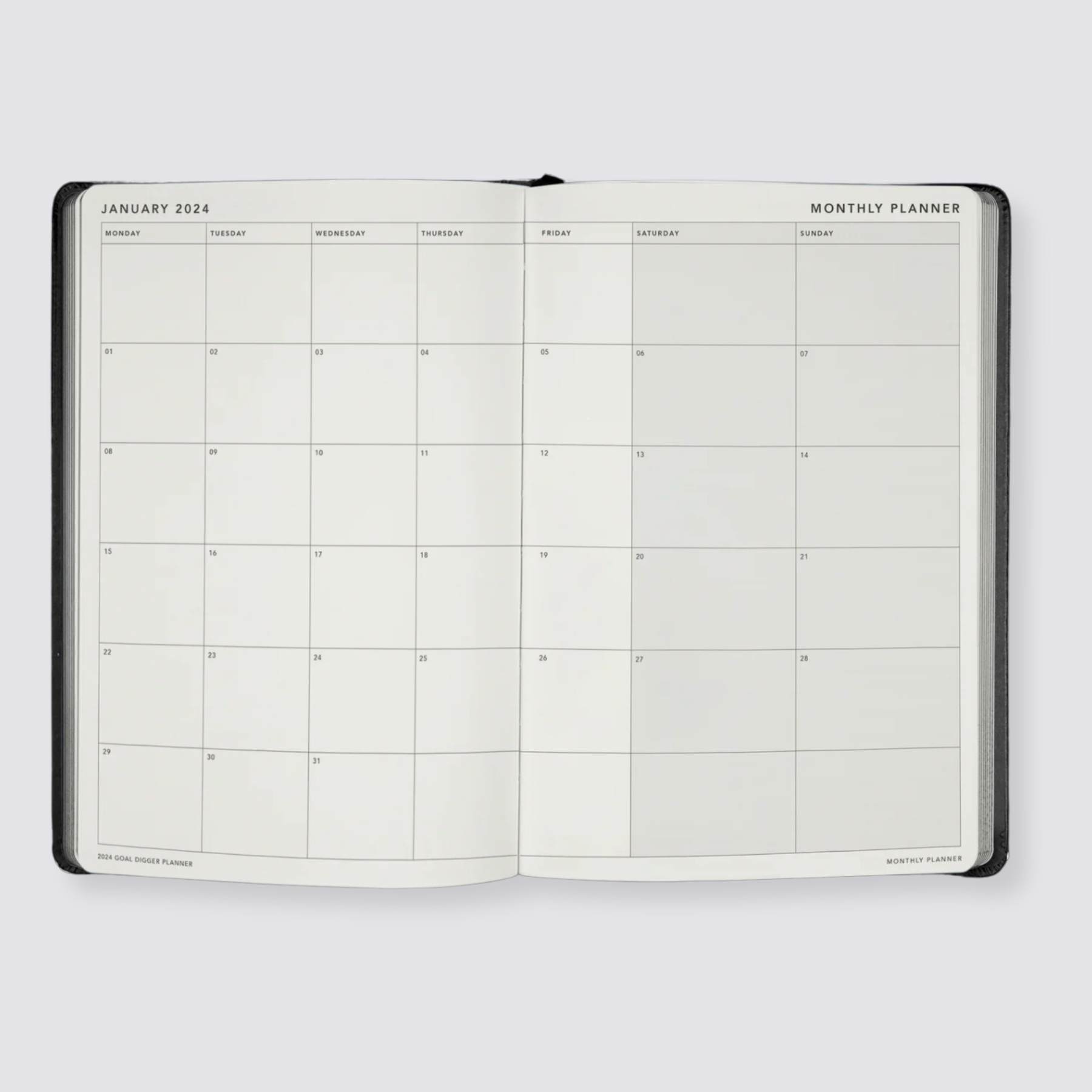 Weekly goal planner diary 2024