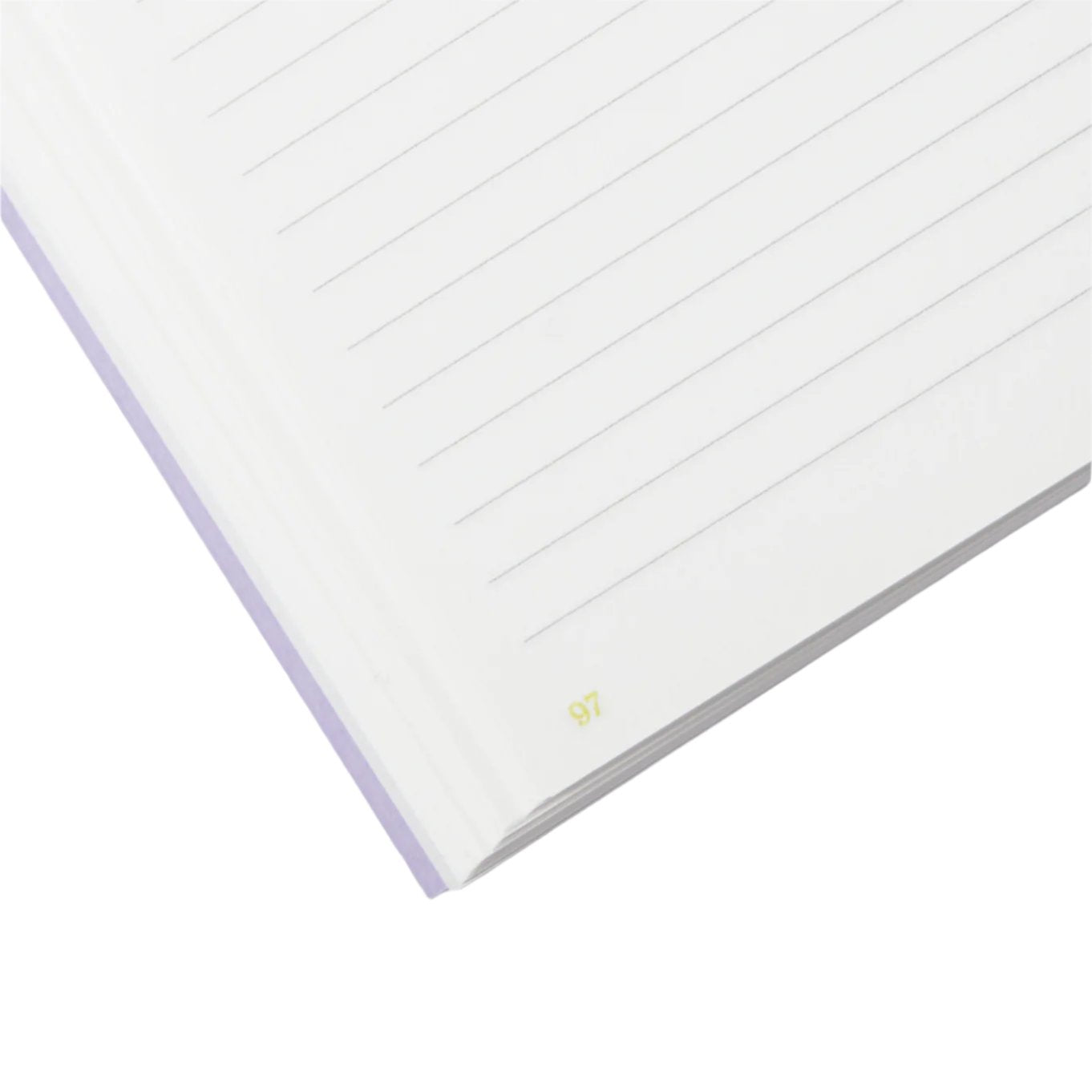 Notebook with ruled pages