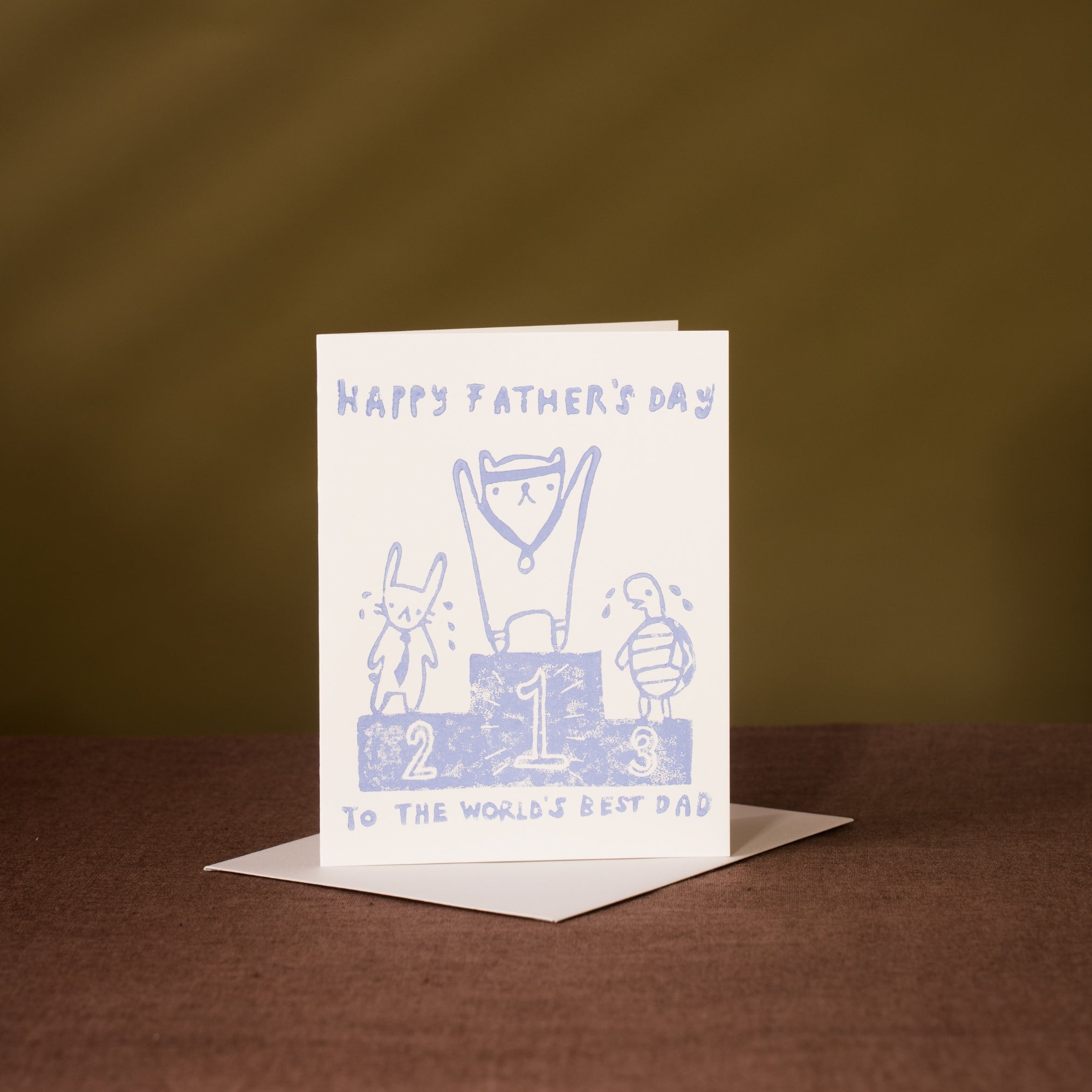number one dad fathers day card
