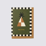 party hat design card with envelope