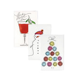 Three Mini Illustrated Christmas Cards 