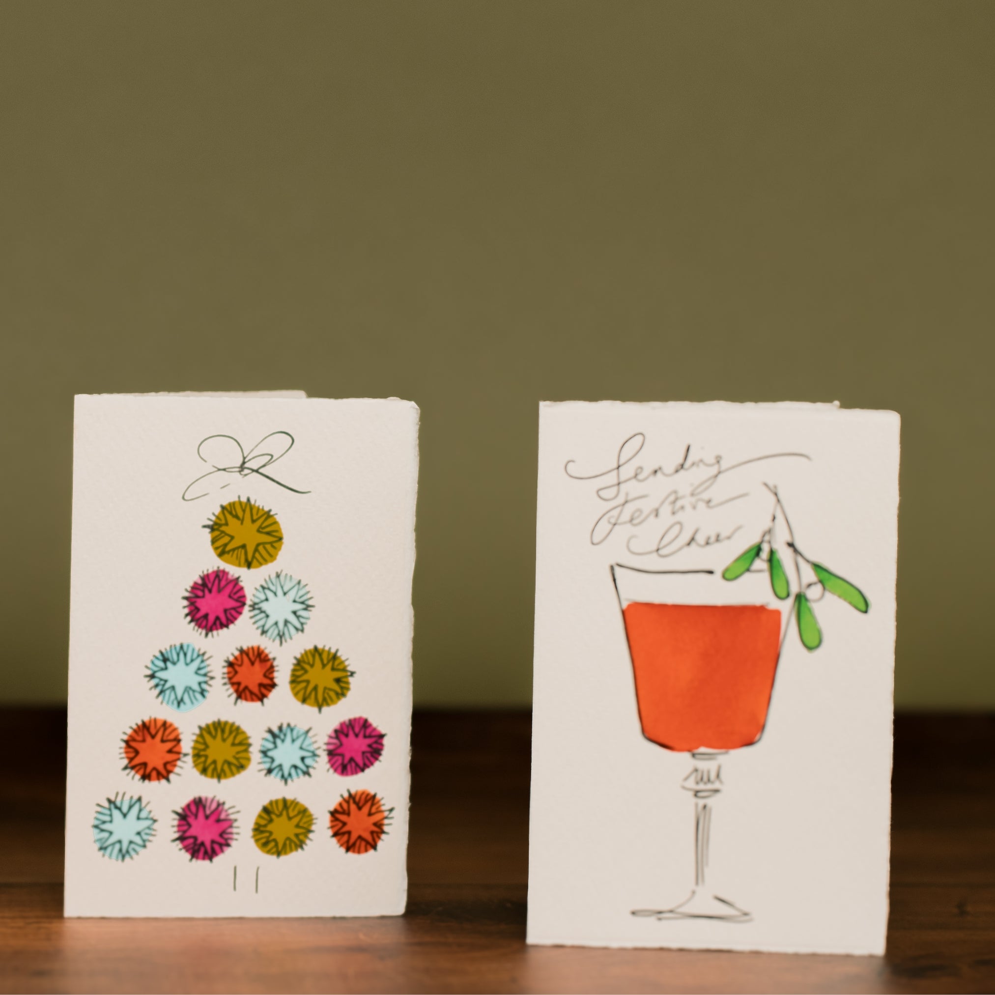 Mini Illustrated Christmas Cards 
