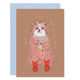 Shut Up and Dance Dog Birthday Card