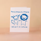 monster valentines card
