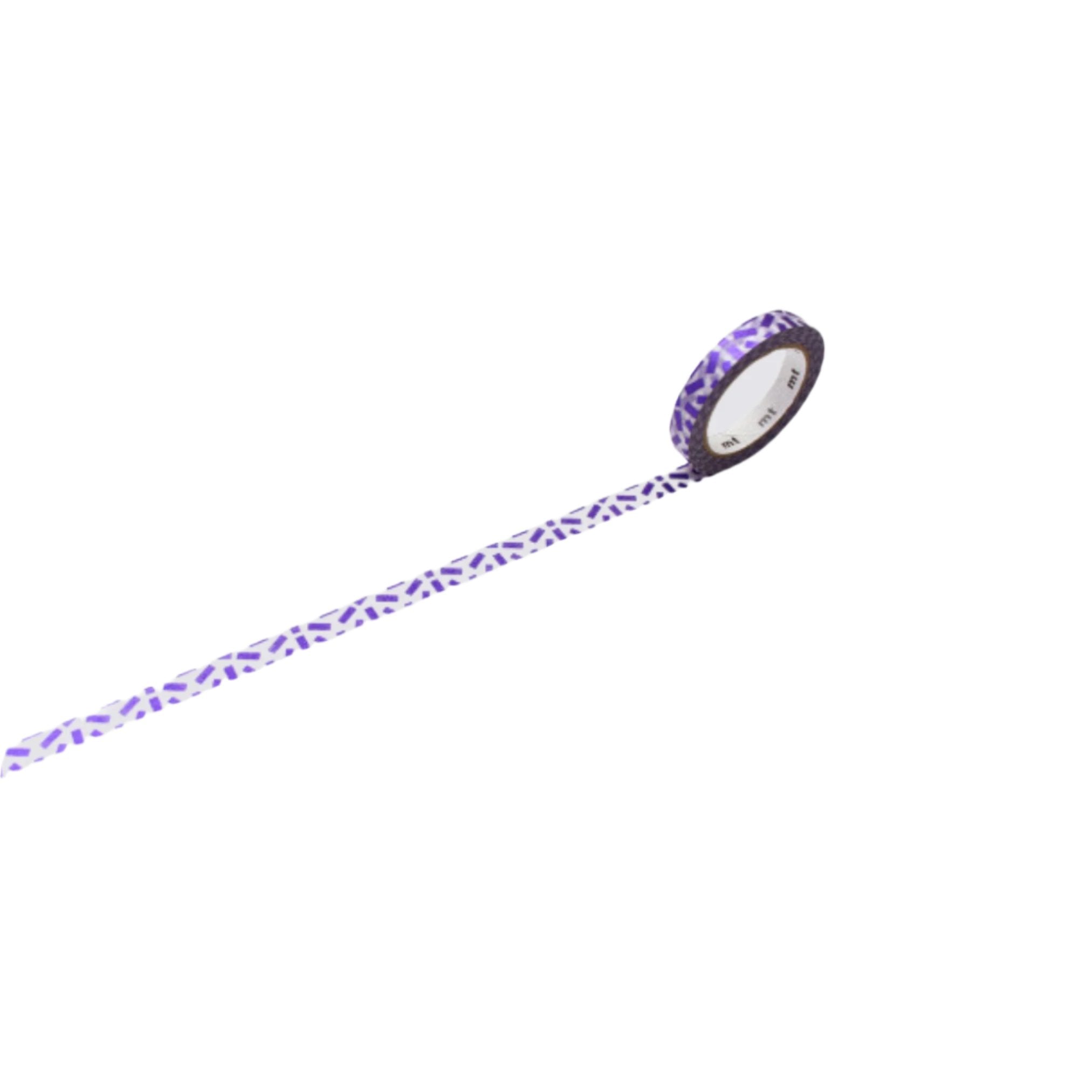 Purple Rectangle Pattern Tape