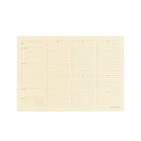 Weekly Desktop Planner Pad - Butter Yellow