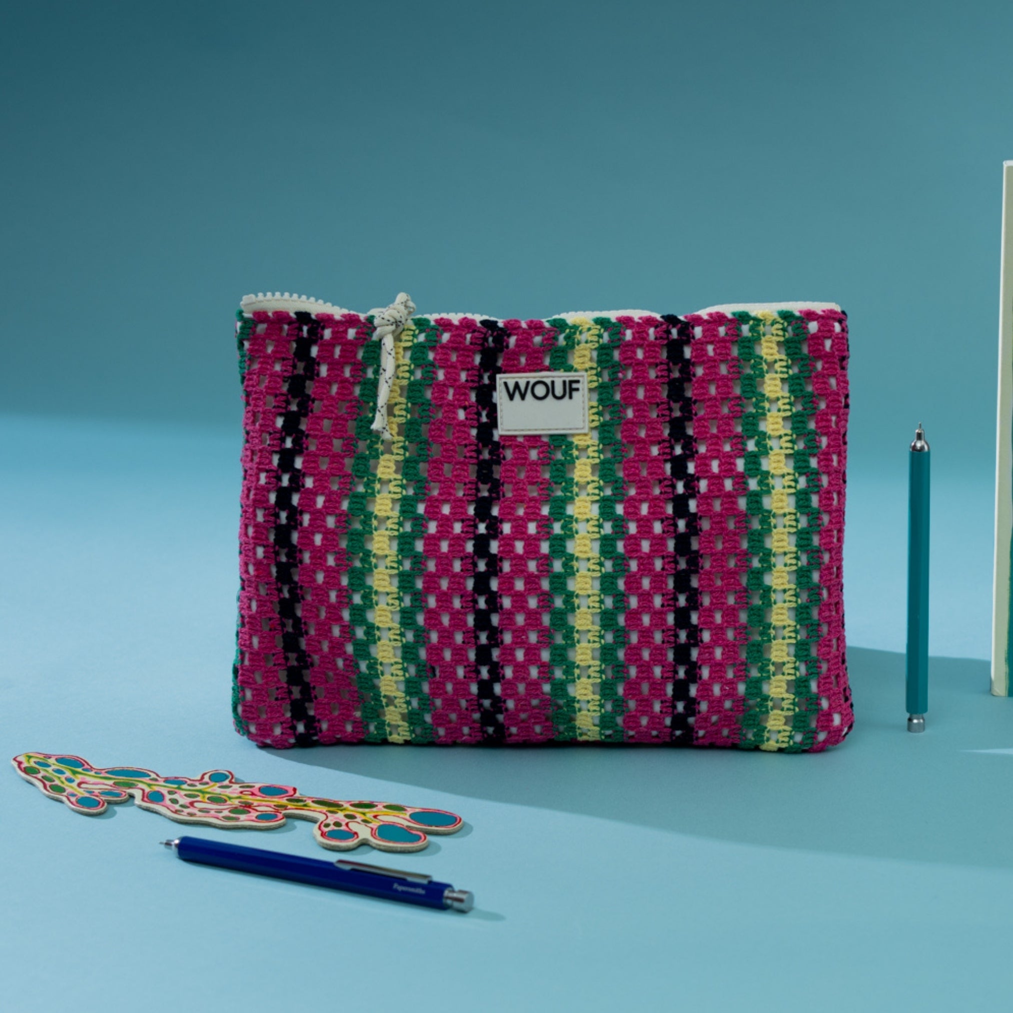 Wouf Crochet Pouch in Tramontane