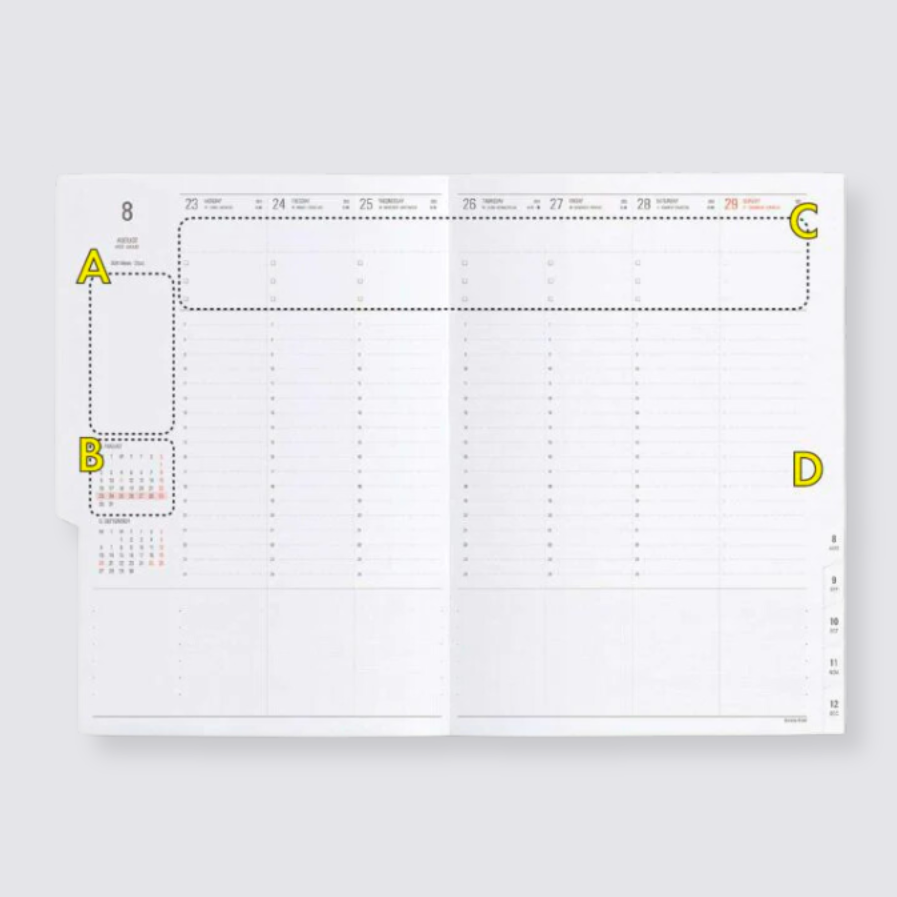 Weekly spread 2024 planner