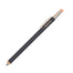 Navy pencil with a silver tip on a white background