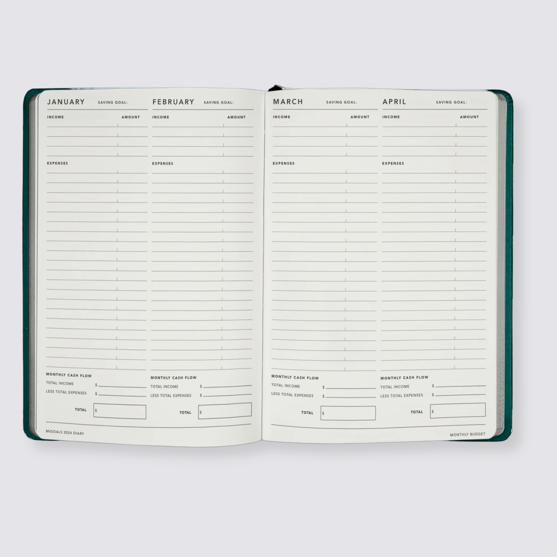 Weekly diary 2024 A5