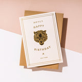 Gold Birthday Tiger