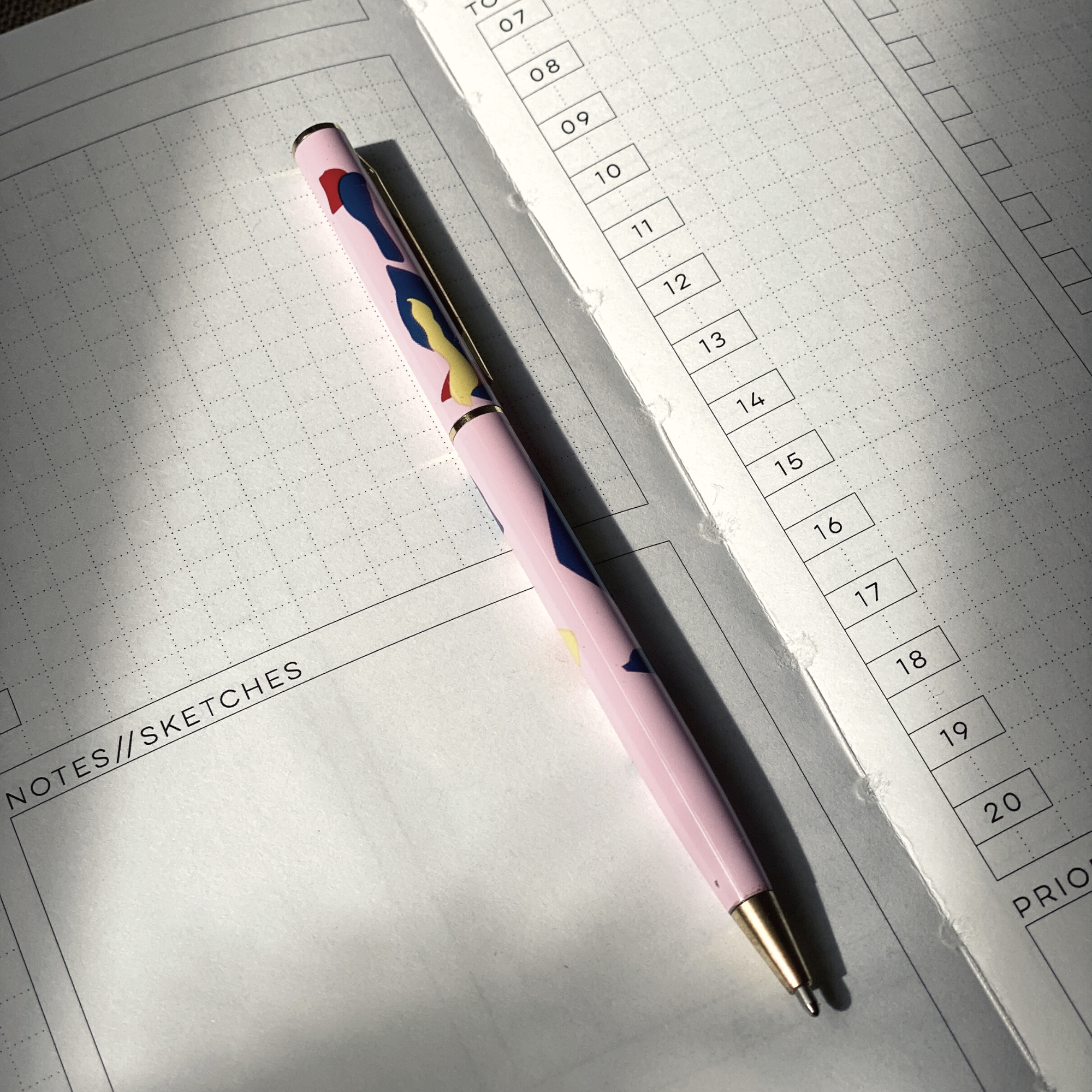 Undated Planner with Pen