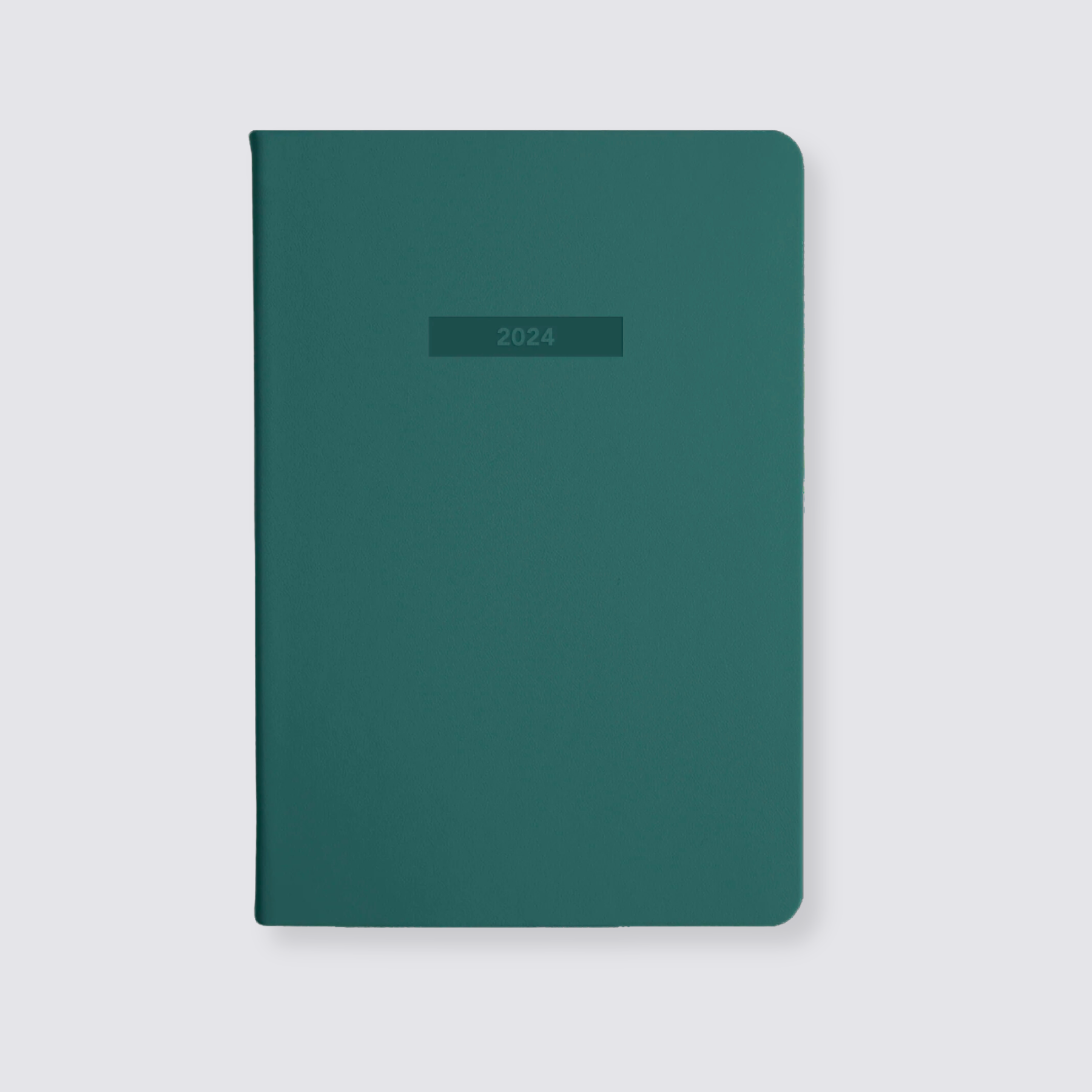 Teal weekly spread diary 2024
