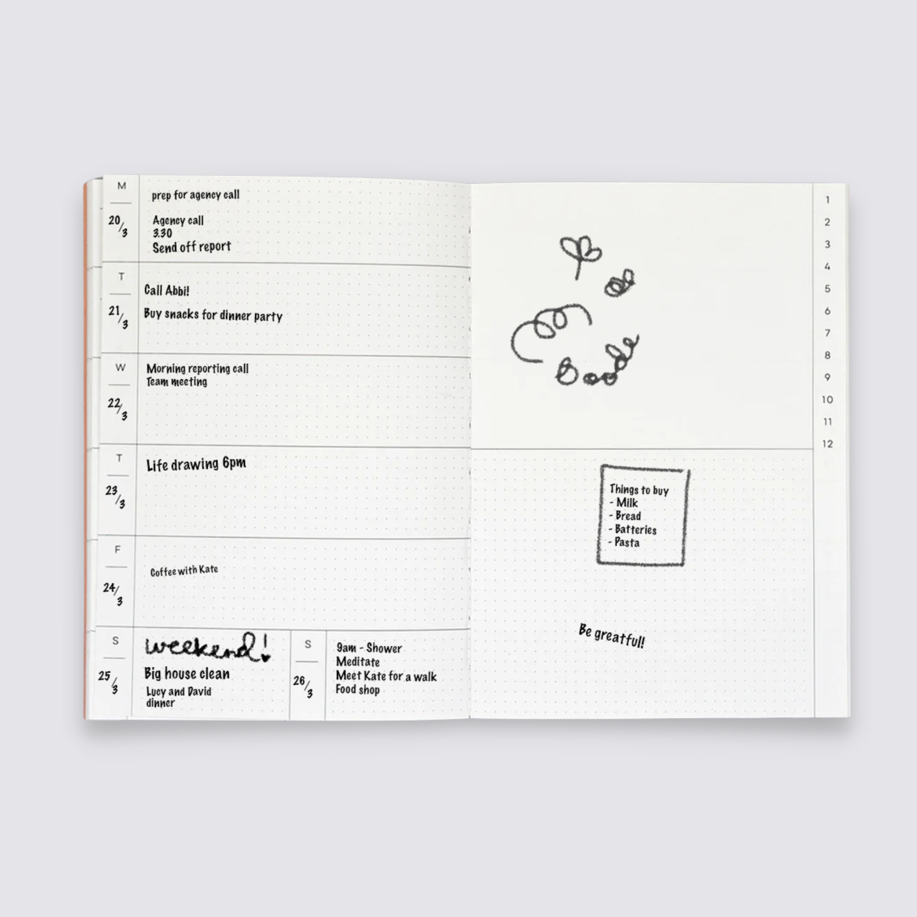 Weekly Undated Planner A5 - Tokyo No. 1