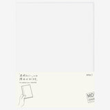 MD notebook large clear cover